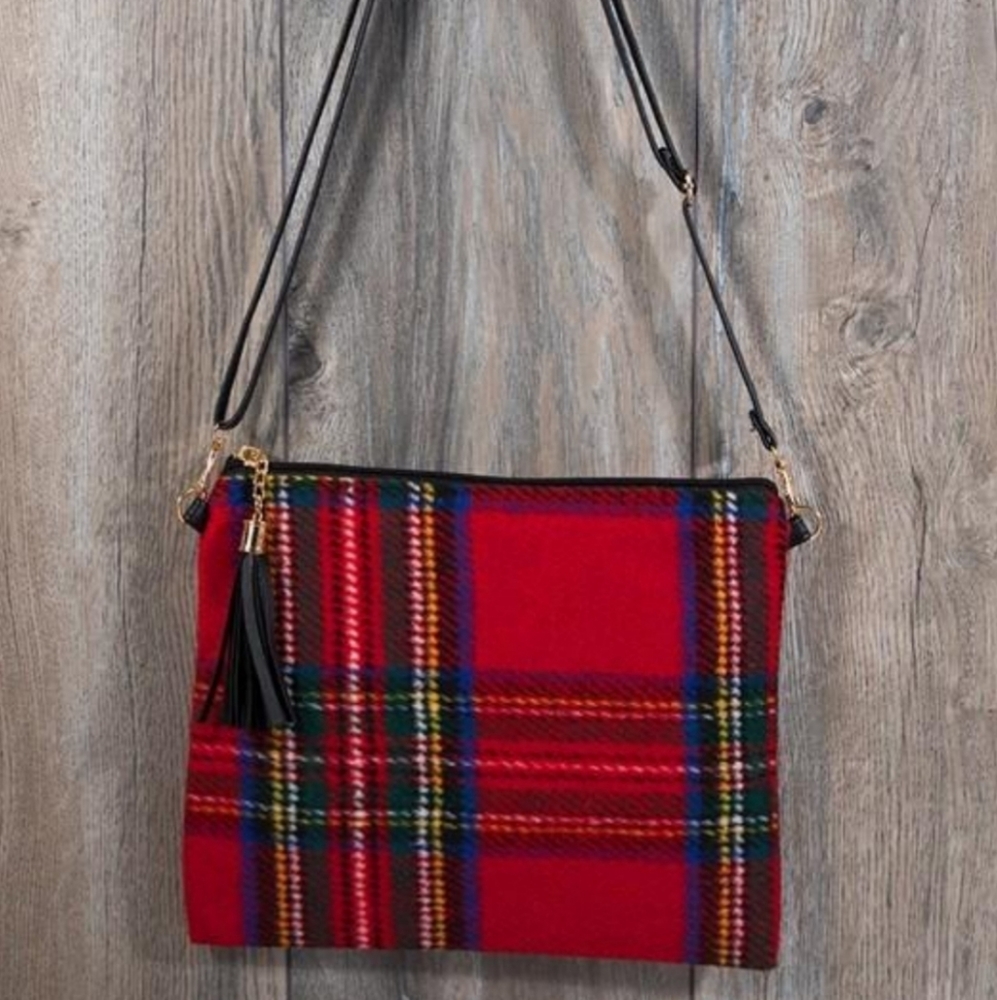 Plaid Crossbody/Clutch